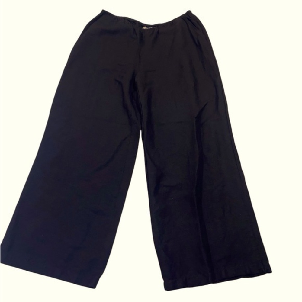 Flax Linen Pants with Elastic Waist